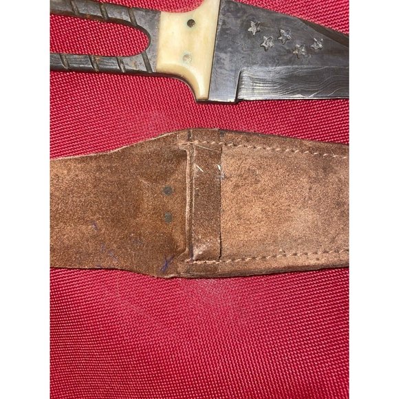 Ww1 WW2 War Trench  Knife Dagger Handmade Stars One Of A Kind Navy Army Vintage - Picture 3 of 8
